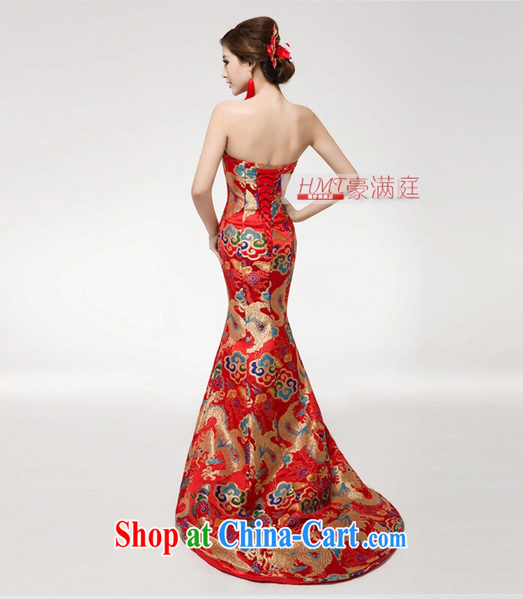 Ho full Chamber 2015 new erase chest crowsfoot embroidery beauty dresses bridesmaid clothing dress toast stage service female Red XL pictures, price, brand platters! Elections are good character, the national distribution, so why buy now enjoy more preferential! Health
