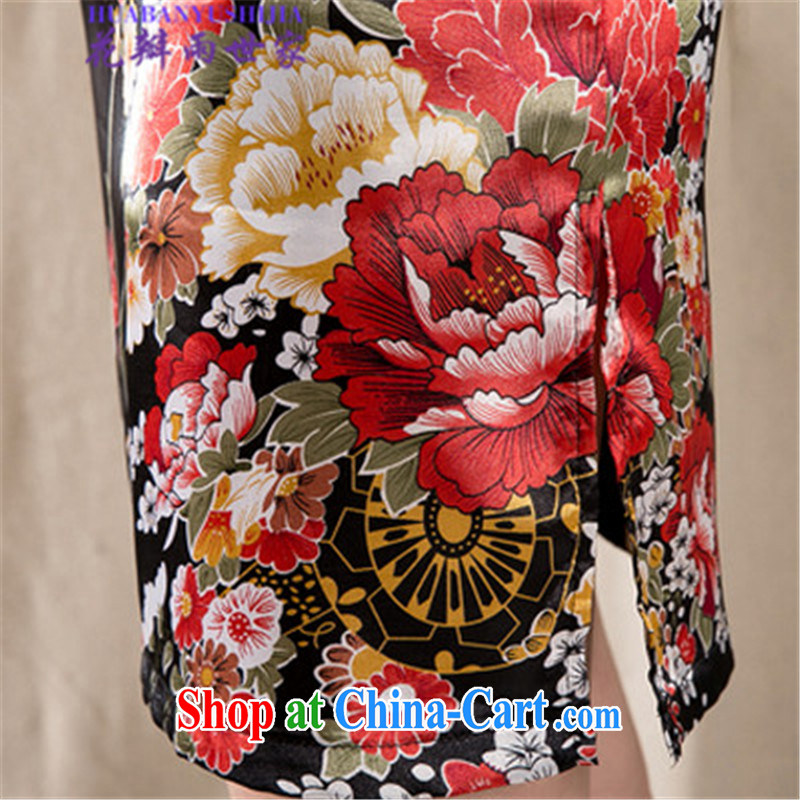 Petals rain family 2015 summer short-sleeved qipao dresses women 915 - A - 122 - 45 fancy XL, petal rain saga, and shopping on the Internet