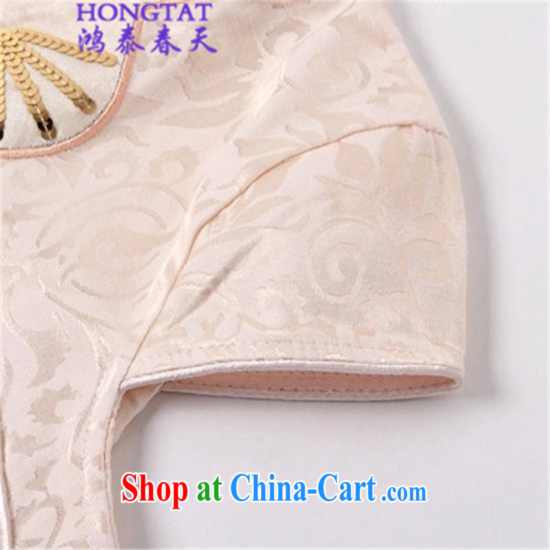 Hung Tai Spring Summer 2015 fashion improved cheongsam dress, 518 - 1122 - 55 white XL, Hung Tai spring (hongtaichuntian), online shopping