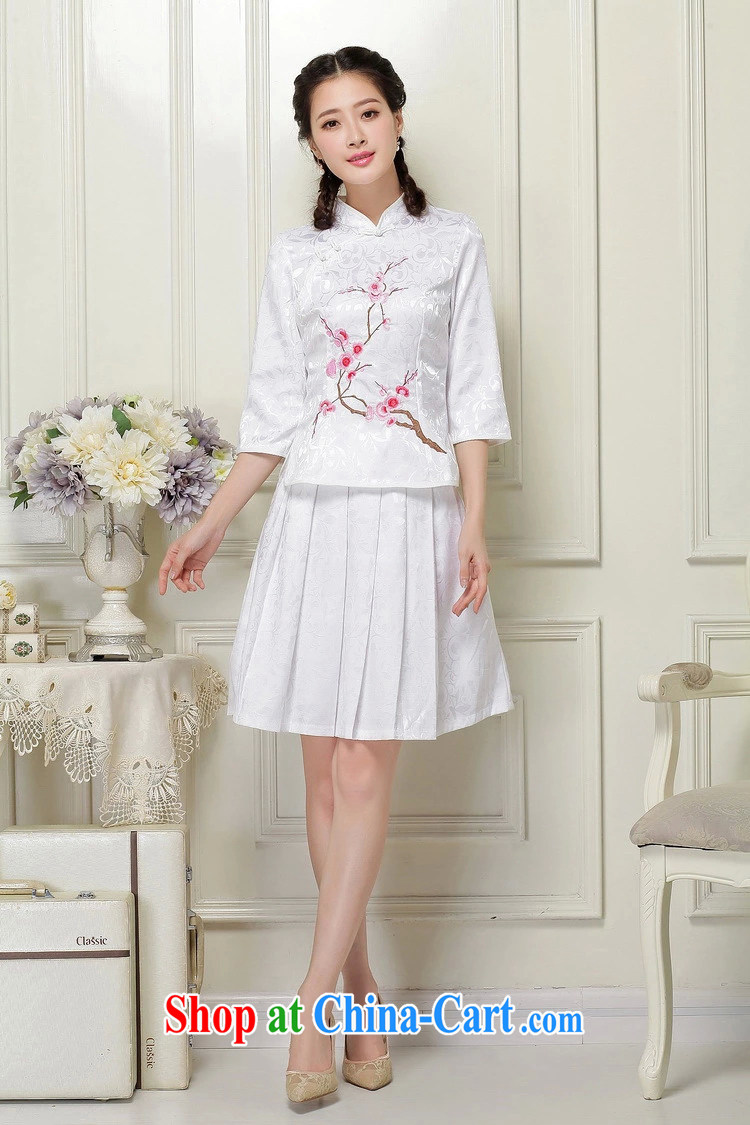 Take Princess Family Summer 2015 cheongsam dress high-end retro style two-part kit, 518 - 1125 - 60 white XL pictures, price, brand platters! Elections are good character, the national distribution, so why buy now enjoy more preferential! Health