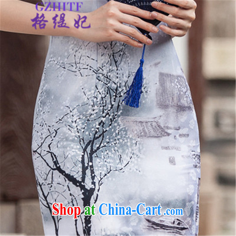 The economy as Princess Diana's 2015 summer retro fashion China wind robes, 518 - 1107 - 48 photo color XL, economy, princess, and shopping on the Internet