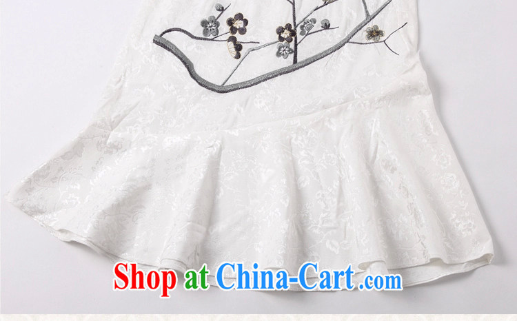 The Korea House, summer 2015 V collar Phillips nails Pearl crowsfoot skirt, 518 - 1123 - 45 white XL pictures, price, brand platters! Elections are good character, the national distribution, so why buy now enjoy more preferential! Health