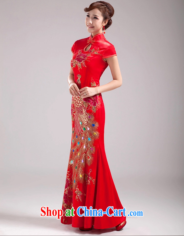 Ho full Chamber 2015 new stylish marriages dresses spring toast clothing dress women dress red long red XL pictures, price, brand platters! Elections are good character, the national distribution, so why buy now enjoy more preferential! Health