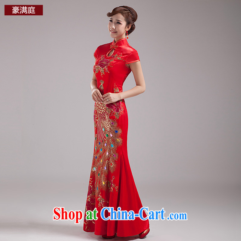 Ho full Chamber 2015 new stylish marriages spring dresses toast clothing dress women dress red long red XL, Ho full chamber, and shopping on the Internet