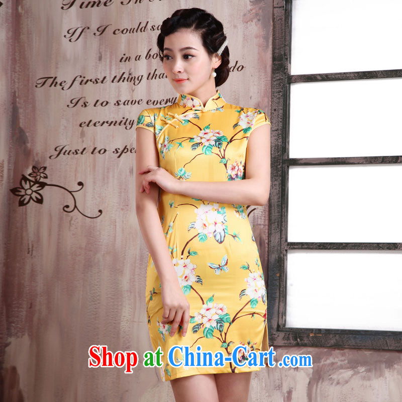 Jubilee 1000 bride's 2015 new summer Chinese Antique style beauty girl dress improved cheongsam X from 2081 for XXL, 1000 Jubilee bride, shopping on the Internet