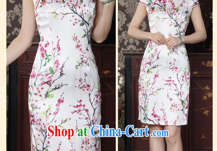 spend the summer female sauna Silk Cheongsam heavy silk Chinese improved the collar cheongsam floral daily outfit as shown color XL pictures, price, brand platters! Elections are good character, the national distribution, so why buy now enjoy more preferential! Health