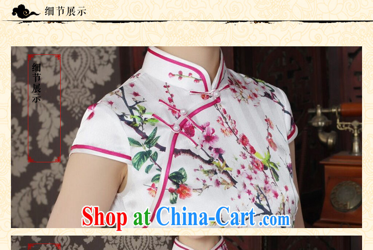 spend the summer female sauna Silk Cheongsam heavy silk Chinese improved the collar cheongsam floral daily outfit as shown color XL pictures, price, brand platters! Elections are good character, the national distribution, so why buy now enjoy more preferential! Health