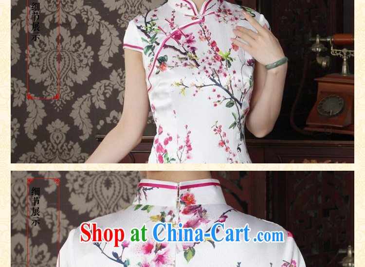 Find Sophie summer female sauna Silk Cheongsam heavy silk Chinese improved the collar cheongsam floral daily outfit such as the color XL pictures, price, brand platters! Elections are good character, the national distribution, so why buy now enjoy more preferential! Health