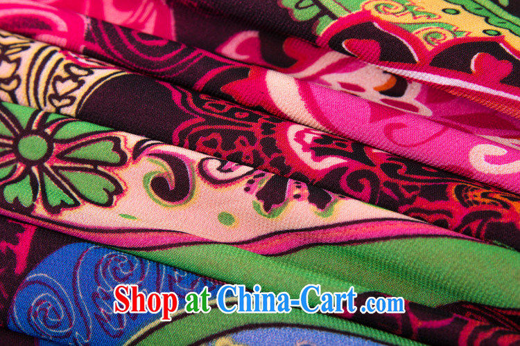 Ya-ting store European site summer 2015 new women in Europe and America with round-neck collar 7 sub-cuff and stylish stamp snow woven shirts ladies T-shirt red XXXL pictures, price, brand platters! Elections are good character, the national distribution, so why buy now enjoy more preferential! Health