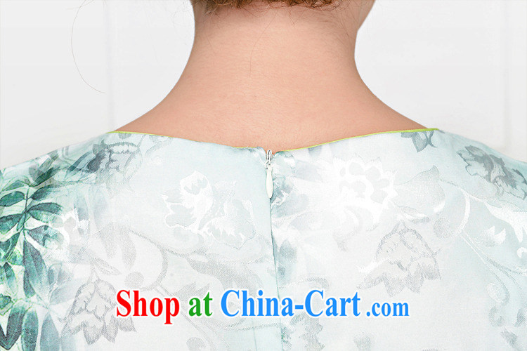 2015 summer edition Korea beauty thin ultra-baik CB 1585 jacquard silk and cotton, long boutique cheongsam pink Peony flowers XXL pictures, price, brand platters! Elections are good character, the national distribution, so why buy now enjoy more preferential! Health