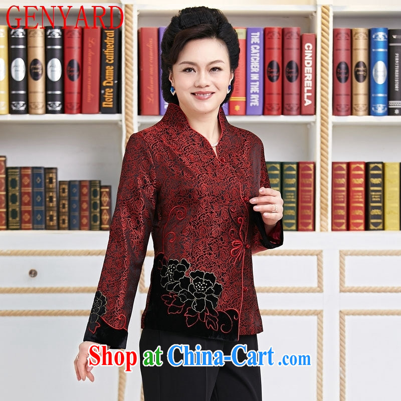 Qin Qing store new Chinese, improved Chinese Spring mother Tang red XXXL, GENYARD, shopping on the Internet
