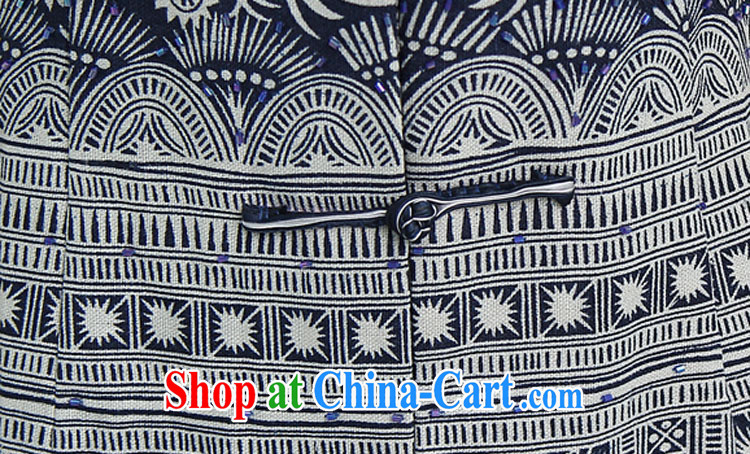 Deloitte Touche Tohmatsu store fine linen and stylish Chinese, summer T-shirt outfit New Chinese Ethnic Wind golden birdwing butterfly fish short-sleeved T-shirt blue XXXL pictures, price, brand platters! Elections are good character, the national distribution, so why buy now enjoy more preferential! Health