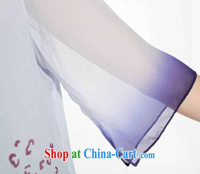 Qin Qing store older shirt ladies large, short-sleeved hand-painted shirts and obesity wife summer T shirt MOM yellow XXXL pictures, price, brand platters! Elections are good character, the national distribution, so why buy now enjoy more preferential! Health