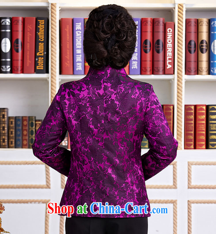 Qin Qing store embroidered short, long-sleeved T-shirt Chinese girl fall and winter for the Tang jackets T-shirt the T-shirt purple XXXL pictures, price, brand platters! Elections are good character, the national distribution, so why buy now enjoy more preferential! Health