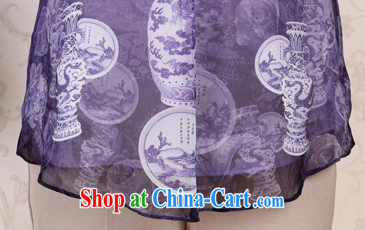 Qin Qing store middle-aged and older female summer middle-aged female mom with Sauna in silk cuff T pension women 2012 violet XXXL pictures, price, brand platters! Elections are good character, the national distribution, so why buy now enjoy more preferential! Health