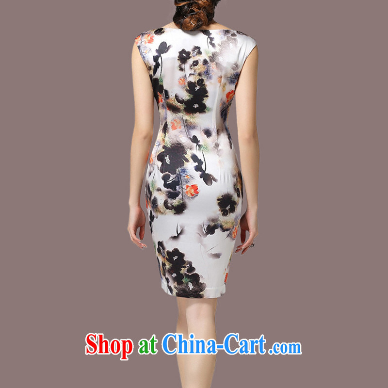 City once and for all the 2015 women new summer beauty graphics thin water ink stamp temperament the code dress elections to the bleach as soon as possible the ink S, once and for all the beauty, online shopping
