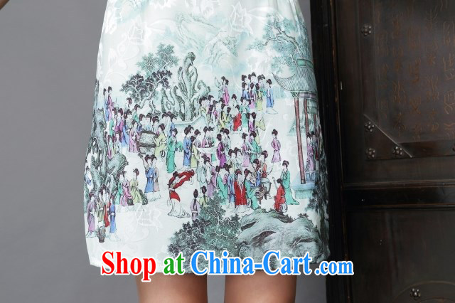 US, 2015 national style in a new, Tang is stylish and improved Daily Beauty sexy cheongsam dress 6635 #light green XL pictures, price, brand platters! Elections are good character, the national distribution, so why buy now enjoy more preferential! Health