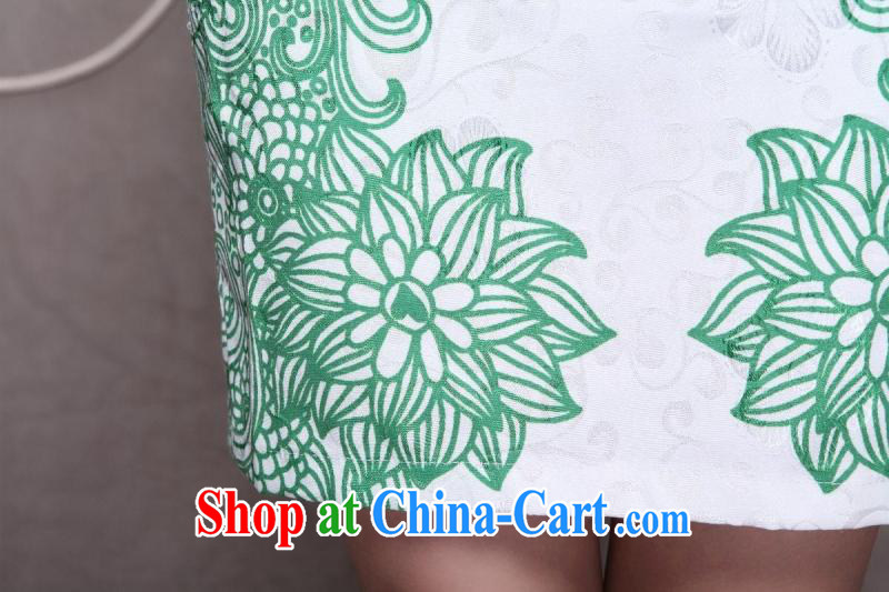 US, 9912 #high-end Ethnic Wind and stylish Chinese qipao dress retro beauty graphics thin cheongsam green XL pictures, price, brand platters! Elections are good character, the national distribution, so why buy now enjoy more preferential! Health