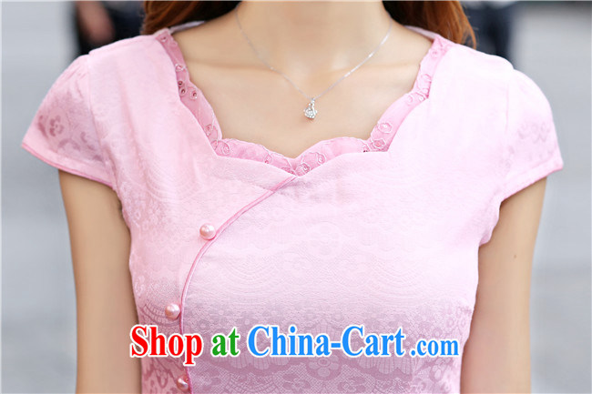Fruit 2015 new stylish dresses embroidery jacquard cotton cultivation on hard-pressed cheongsam dress 1588 apricot XL pictures, price, brand platters! Elections are good character, the national distribution, so why buy now enjoy more preferential! Health