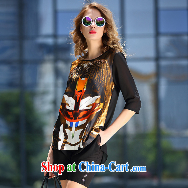 Ya-ting store A Europe 4950 the 2015 summer new female fan Bing Bing, with the stamp duty for silk dresses black L pictures, price, brand platters! Elections are good character, the national distribution, so why buy now enjoy more preferential! Health