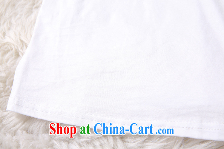 Ya-ting A store 4986 in Europe and the 2015 summer new female leisure fashion round collar embroidery parquet drill short-sleeved shirt T female white L pictures, price, brand platters! Elections are good character, the national distribution, so why buy now enjoy more preferential! Health