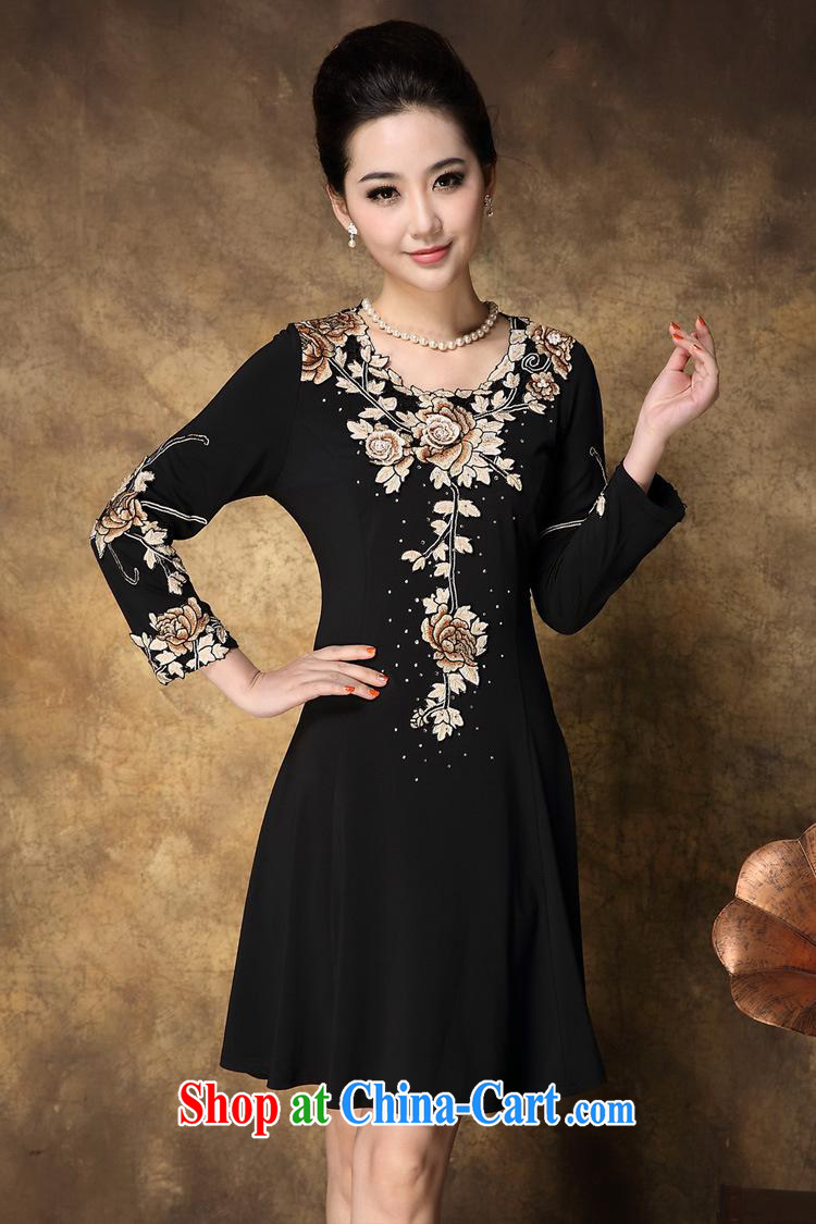 94 urges the embroidered knitted long sleeves dresses larger OL middle-aged mother with 2013 autumn and winter, picture color XXL pictures, price, brand platters! Elections are good character, the national distribution, so why buy now enjoy more preferential! Health