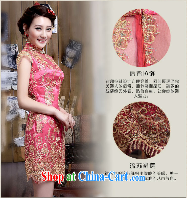 Jubilee 1000 bride 2015 spring and summer new retro beads, embroidery class, dress with short, bridal wedding dresses dress toast Q 331 red XXL pictures, price, brand platters! Elections are good character, the national distribution, so why buy now enjoy more preferential! Health