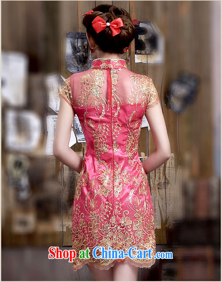 Jubilee 1000 bride 2015 spring and summer new retro beads, embroidery class, dress with short, bridal wedding dresses dress toast Q 331 red XXL pictures, price, brand platters! Elections are good character, the national distribution, so why buy now enjoy more preferential! Health