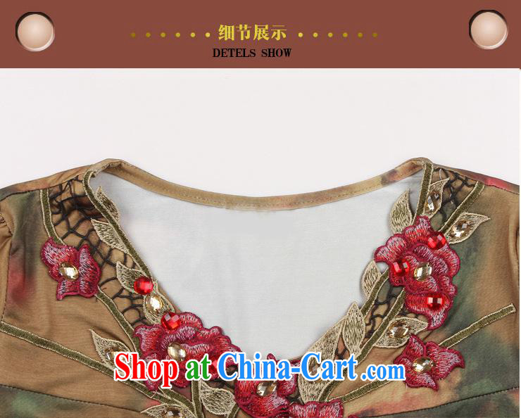 In 2014 older girls summer dresses high fashion, rose floral 4 XL pictures, price, brand platters! Elections are good character, the national distribution, so why buy now enjoy more preferential! Health