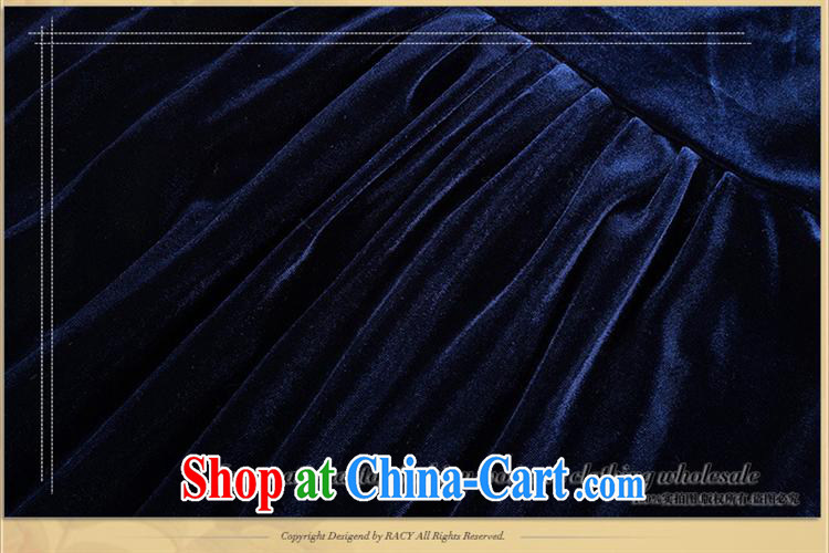 Ya-ting store autumn 2014 the new female high temperament, the wool-yi skirt long-sleeved autumn beauty graphics thin blue 2 XL pictures, price, brand platters! Elections are good character, the national distribution, so why buy now enjoy more preferential! Health