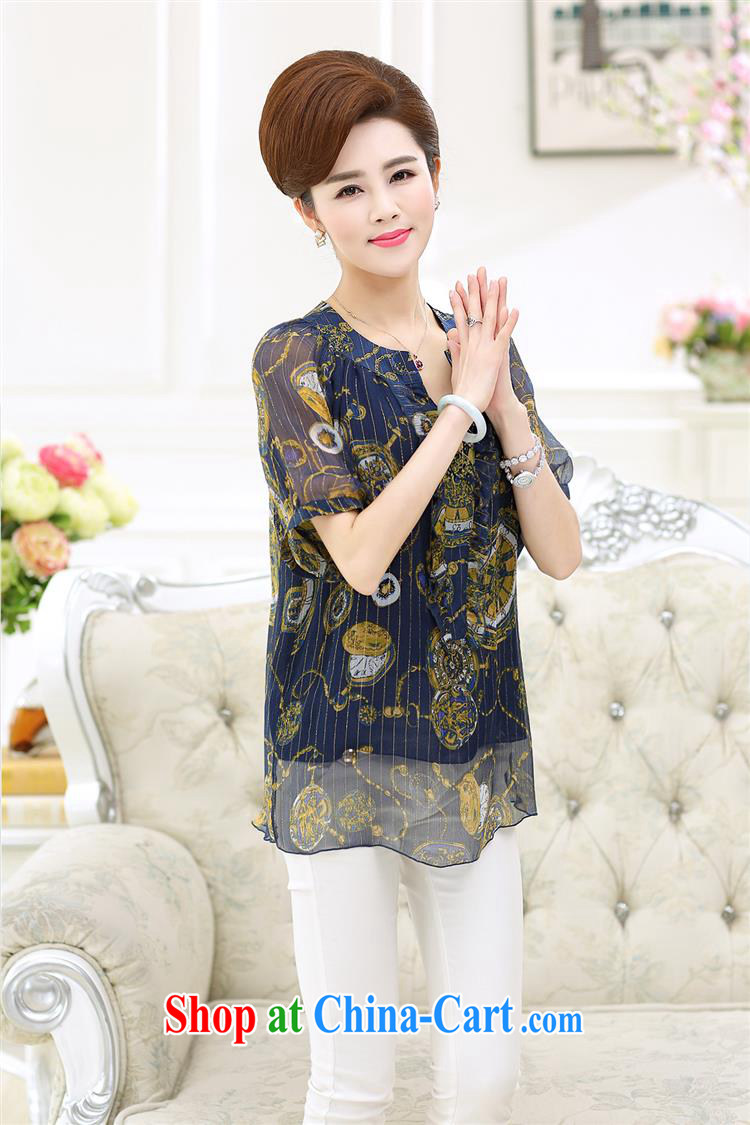 Qin Qing store 2015 spring and summer New T shirts, older and indeed the cuff silk middle-aged mother with Sauna silk T pension female Red XXXL pictures, price, brand platters! Elections are good character, the national distribution, so why buy now enjoy more preferential! Health