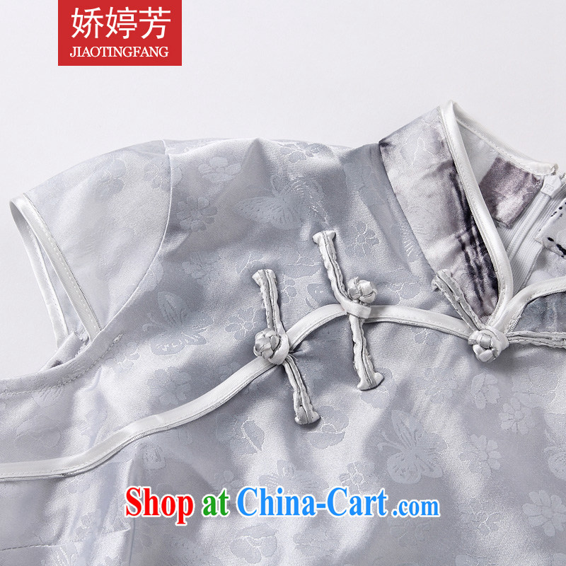 Air-ting-fang 2015 new painting classic short-sleeved dress retro fashion China wind daily outfit XXL paintings, air-ting-fang (JIAOTINGFANG), online shopping