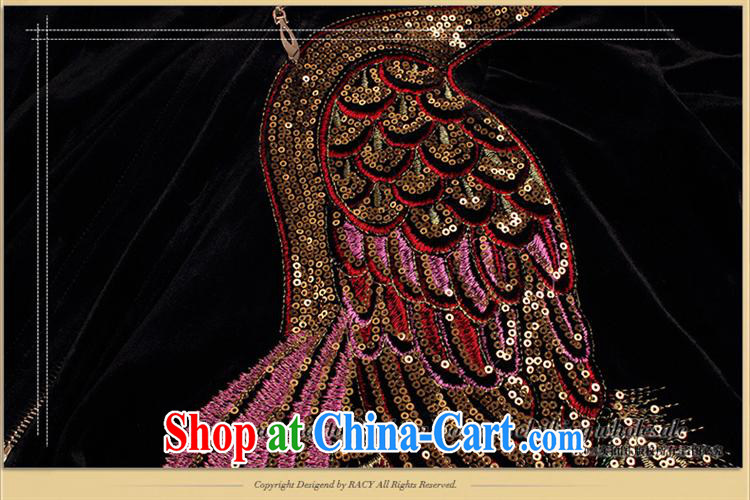 Ya-ting store in 2014 older women with autumn aura MOM jackets larger Phoenix embroidery, velvet wind jacket shawl the lint-free cloth 5 XL pictures, price, brand platters! Elections are good character, the national distribution, so why buy now enjoy more preferential! Health