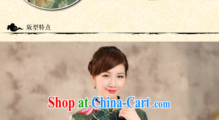 spend the summer new, Chinese qipao T-shirt Chinese Antique improved cotton Ma hand-painted Buddha take short-sleeved Chinese figure 3XL pictures, price, brand platters! Elections are good character, the national distribution, so why buy now enjoy more preferential! Health