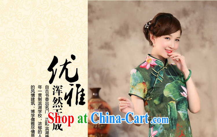 Find Sophie summer new, Chinese qipao T-shirt Chinese Antique improved cotton Ma hand-painted Buddha take short-sleeved Chinese figure color 2 XL pictures, price, brand platters! Elections are good character, the national distribution, so why buy now enjoy more preferential! Health