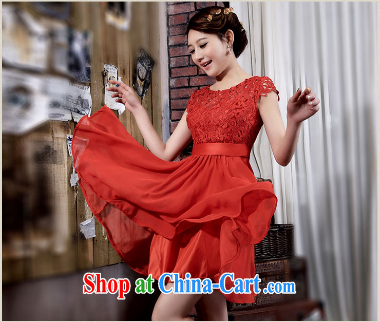 Jubilee 1000 bride's 2015 spring and summer new improved Stylish retro lace bridal wedding dresses dress toast Q 353 short-sleeved short XXL pictures, price, brand platters! Elections are good character, the national distribution, so why buy now enjoy more preferential! Health
