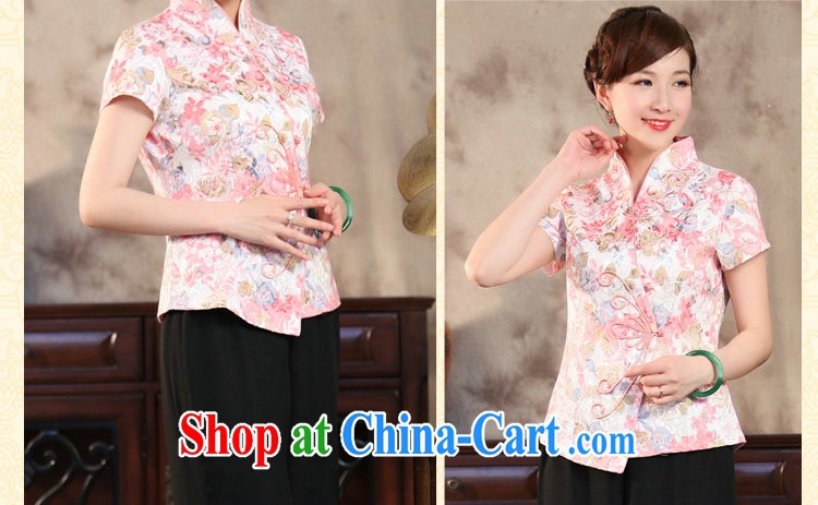 Bin Laden smoke summer new, Chinese qipao T-shirt Chinese improved antique, stamp duty for cotton short-sleeved Chinese figure color 2 XL pictures, price, brand platters! Elections are good character, the national distribution, so why buy now enjoy more preferential! Health