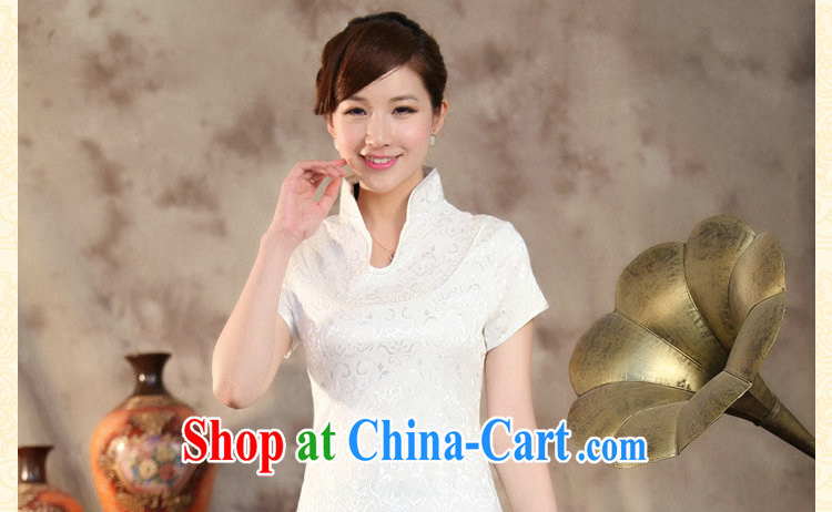 spend the summer new female Chinese qipao T-shirt Chinese improved, led light, long, short-sleeved Chinese White XL pictures, price, brand platters! Elections are good character, the national distribution, so why buy now enjoy more preferential! Health