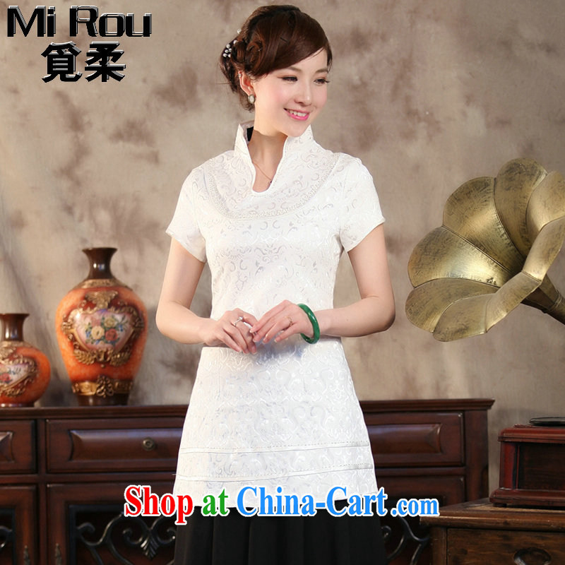 Find Sophie summer new female Chinese qipao T-shirt Chinese improved, led light, long, short-sleeved Chinese figure color XL, flexible employment, and shopping on the Internet