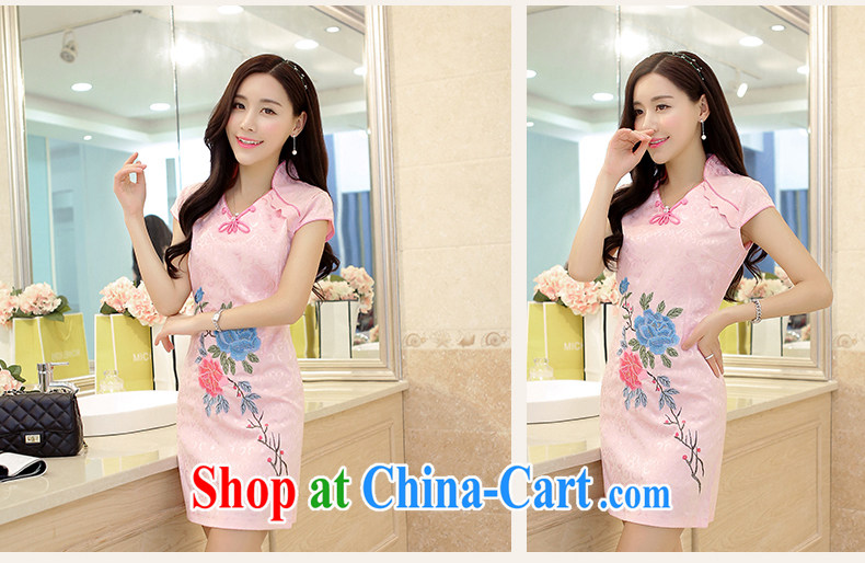 PCA dresses summer improved China wind cultivating short-sleeved cheongsam dress white L pictures, price, brand platters! Elections are good character, the national distribution, so why buy now enjoy more preferential! Health