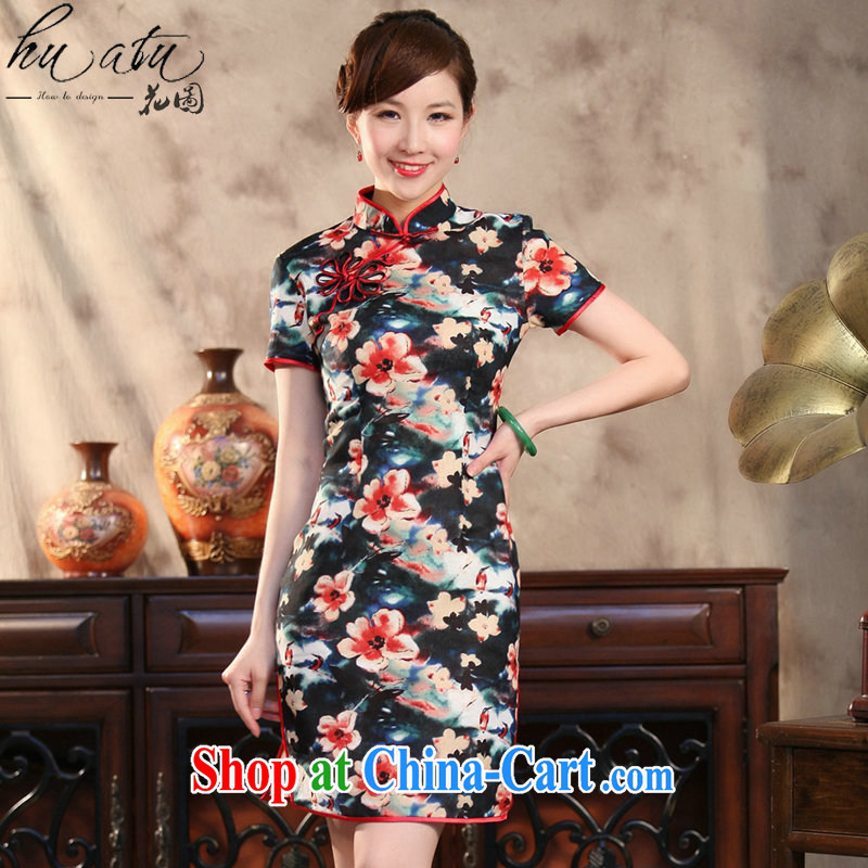 spend the summer Ms. cheongsam Chinese Antique cotton the modern Chinese qipao spend quintessence of improved short cheongsam as figure 3XL, spend figure, and, shopping on the Internet