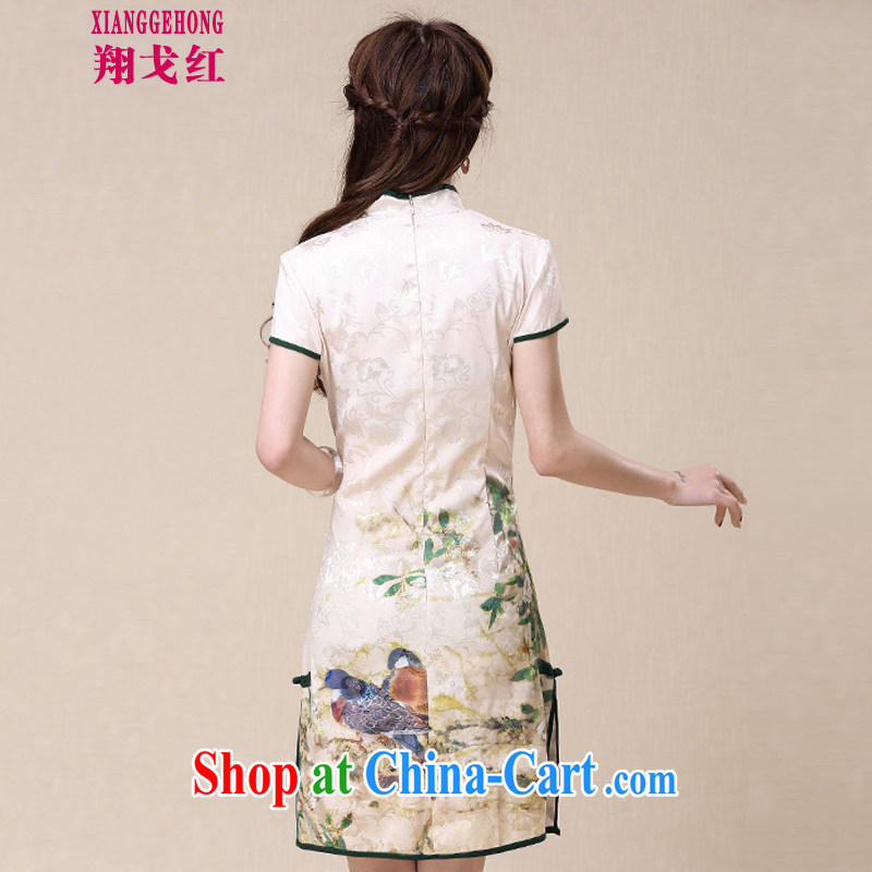 Cheung Al Gore red 2015 spring and summer New China wind National wind cultivating high-end elegant dresses cheongsam dress picture color XXL national hands-free e-mails, Cheung Al Gore red, and, shopping on the Internet