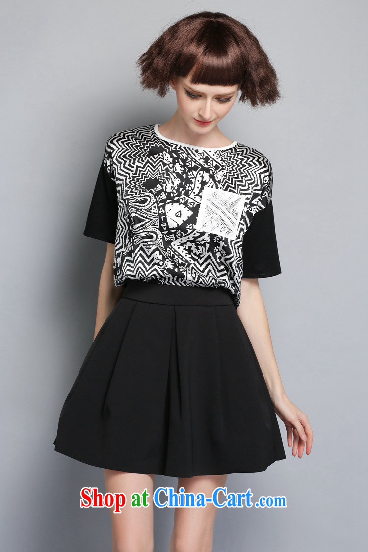 Black butterfly 2015 spring and summer new sauna silk stamp larger blouses loose breathable round-collar short-sleeved silk shirt T female figure color XL pictures, price, brand platters! Elections are good character, the national distribution, so why buy now enjoy more preferential! Health