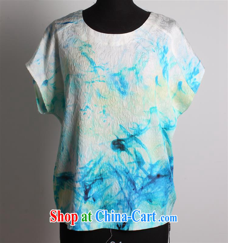 Qin Qing store 2015 New Silk short-sleeved girls MOM T-shirts, older women T-shirt loose version short-sleeve T-shirt mahogany black XXXL pictures, price, brand platters! Elections are good character, the national distribution, so why buy now enjoy more preferential! Health