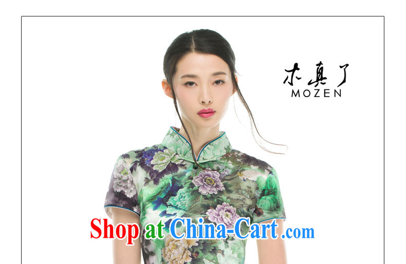 Wood is really the female 2015 spring and summer New Silk poster stamp short flag facade flowers classic qipao 21,906 15 green XXXL pictures, price, brand platters! Elections are good character, the national distribution, so why buy now enjoy more preferential! Health