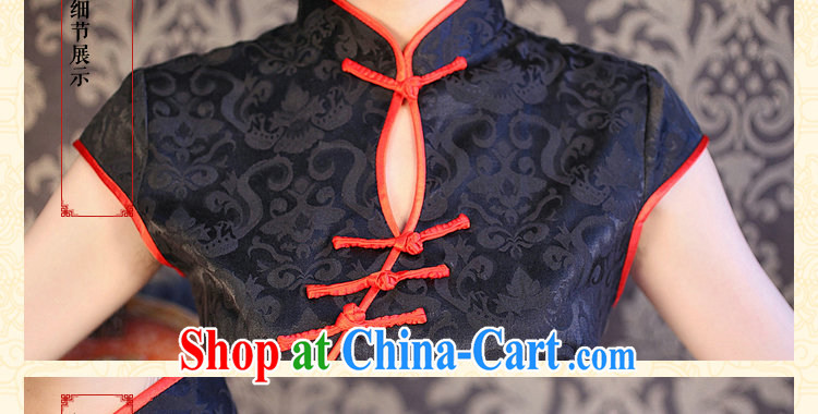 spend the summer cheongsam dress new Ultra graphics thin retro short dresses, small black skirt Chinese improved the collar cheongsam black 3 XL pictures, price, brand platters! Elections are good character, the national distribution, so why buy now enjoy more preferential! Health