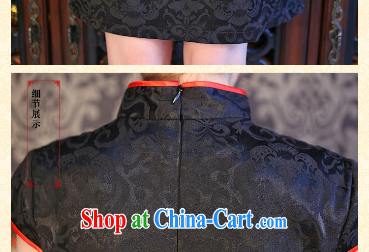 spend the summer cheongsam dress new Ultra graphics thin retro short dresses, small black skirt Chinese improved the collar cheongsam black 3 XL pictures, price, brand platters! Elections are good character, the national distribution, so why buy now enjoy more preferential! Health