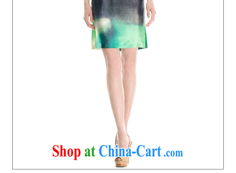 Wood is really the silk cheongsam dress summer 2015 new sauna silk poster cheongsam dress female 21,907 15 light green L pictures, price, brand platters! Elections are good character, the national distribution, so why buy now enjoy more preferential! Health