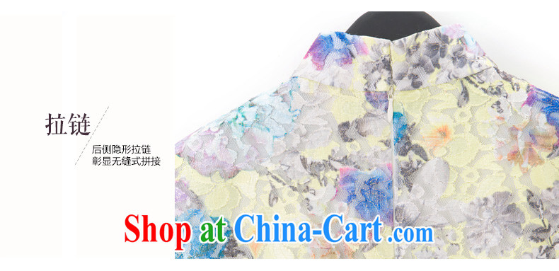 Wood is really an improved cheongsam dress new lace stamp cheongsam dress summer dress the root dresses 42,931 11 light blue XL pictures, price, brand platters! Elections are good character, the national distribution, so why buy now enjoy more preferential! Health