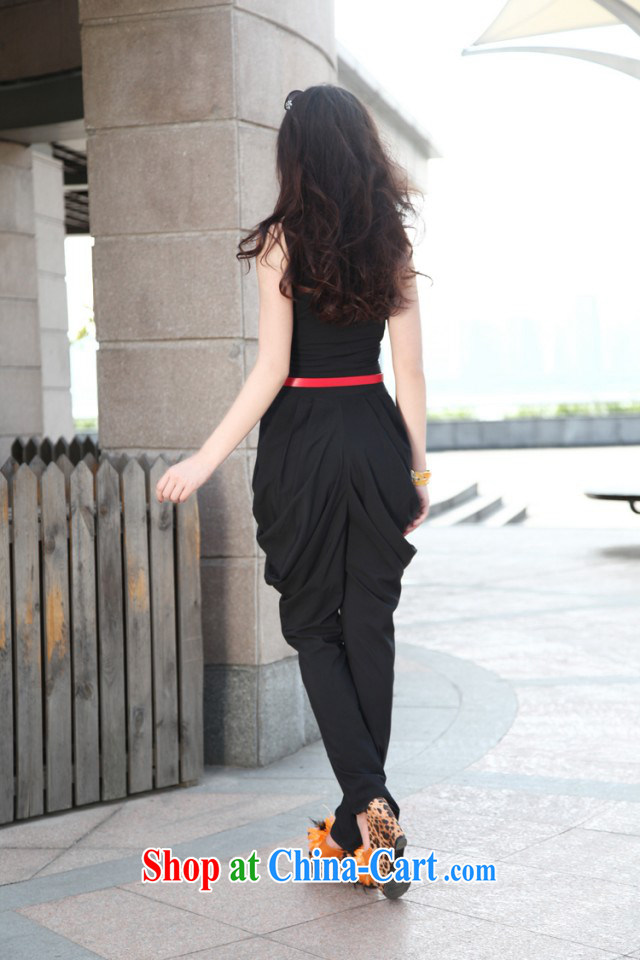 Red Star 2015 new summer girl, trouser press in Europe-pants sleeveless high-waist-pants ultra graphics thin black XL pictures, price, brand platters! Elections are good character, the national distribution, so why buy now enjoy more preferential! Health